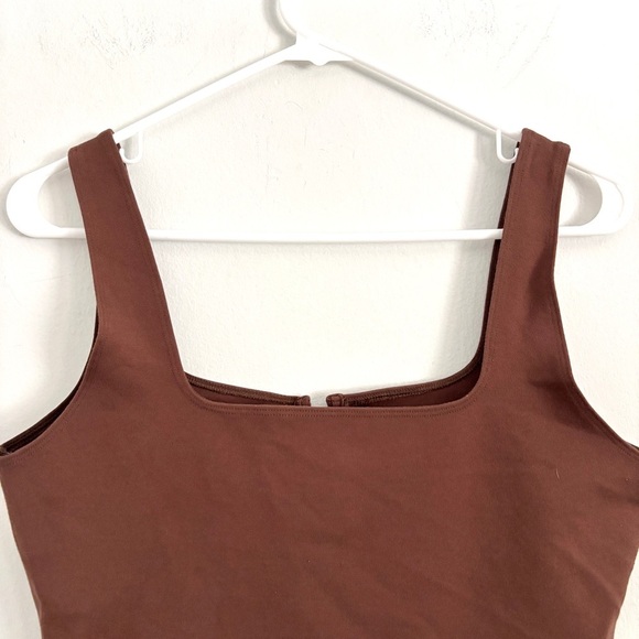 Abercrombie & Fitch Brown Sleeveless Bodysuit Soft Collection Women’s Size Large - Picture 6 of 7
